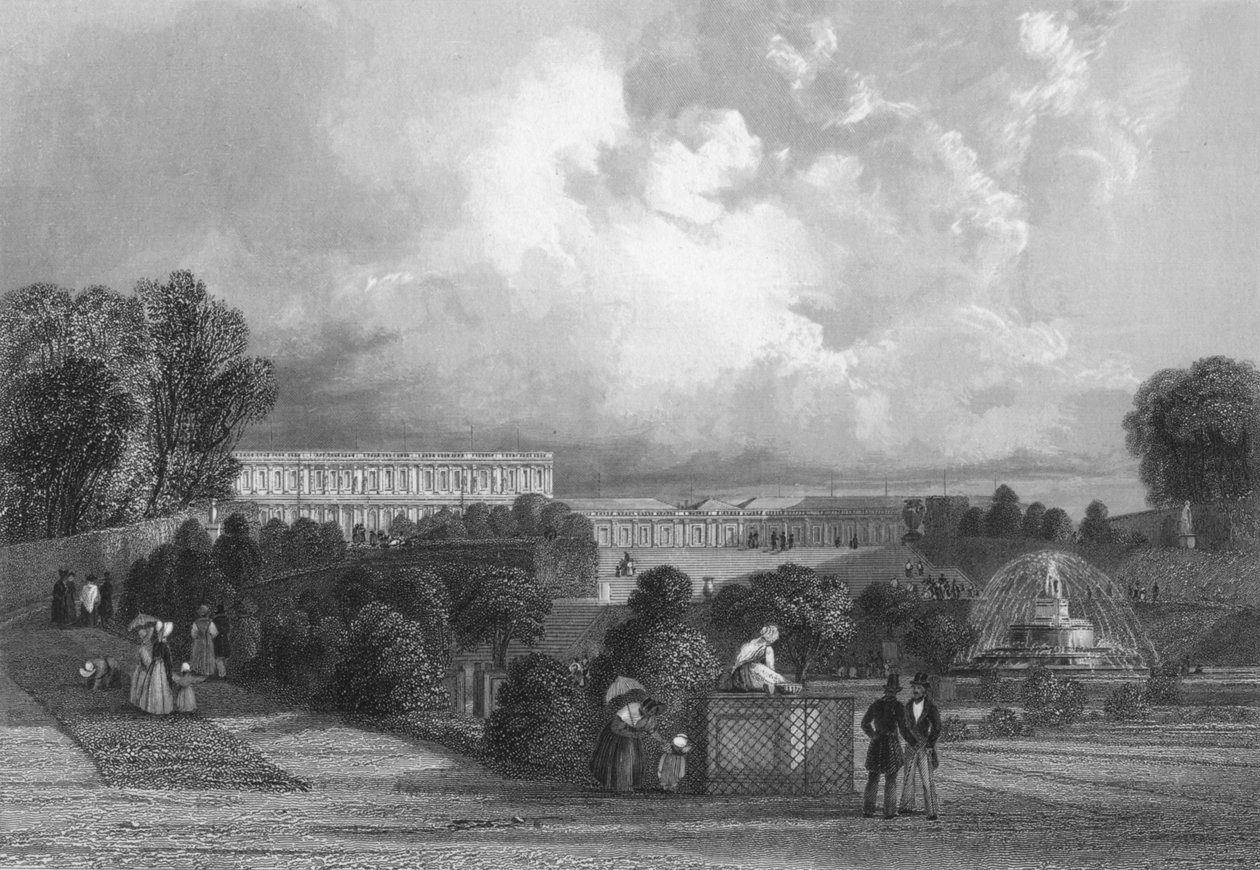 Der Garten von Versailles, 1839 von J. Davis