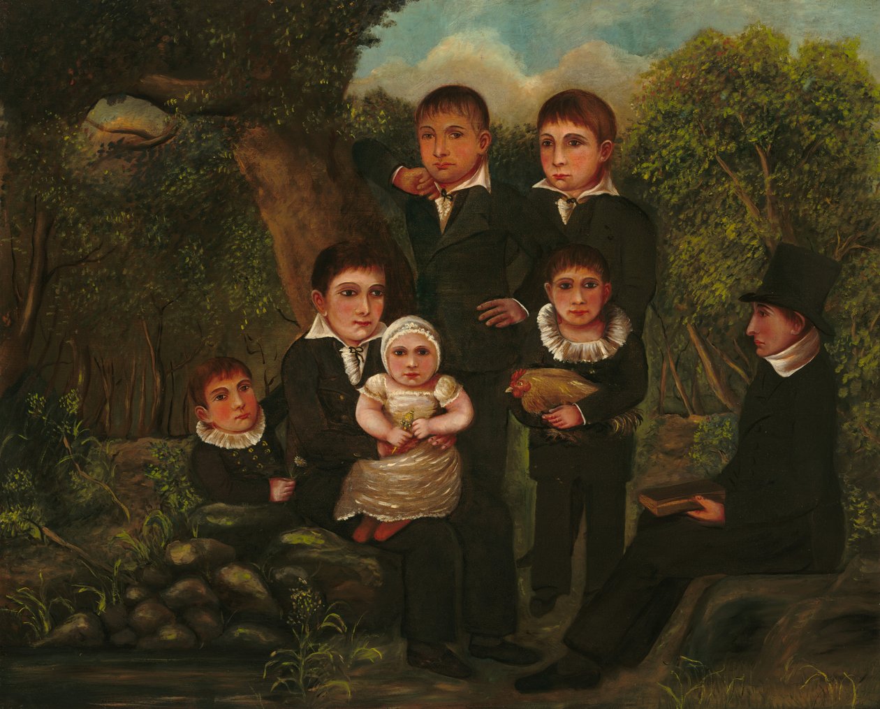 Abraham Clark und seine Kinder von J. H.