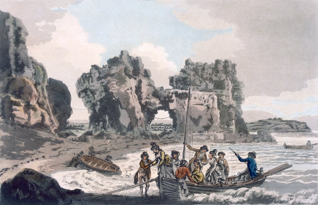 Ansicht des Castle Rock, veröffentlicht 1793 von J. Hassell
