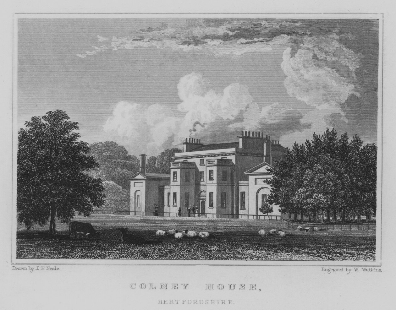 Colney House, Hertfordshire von John Preston Neale