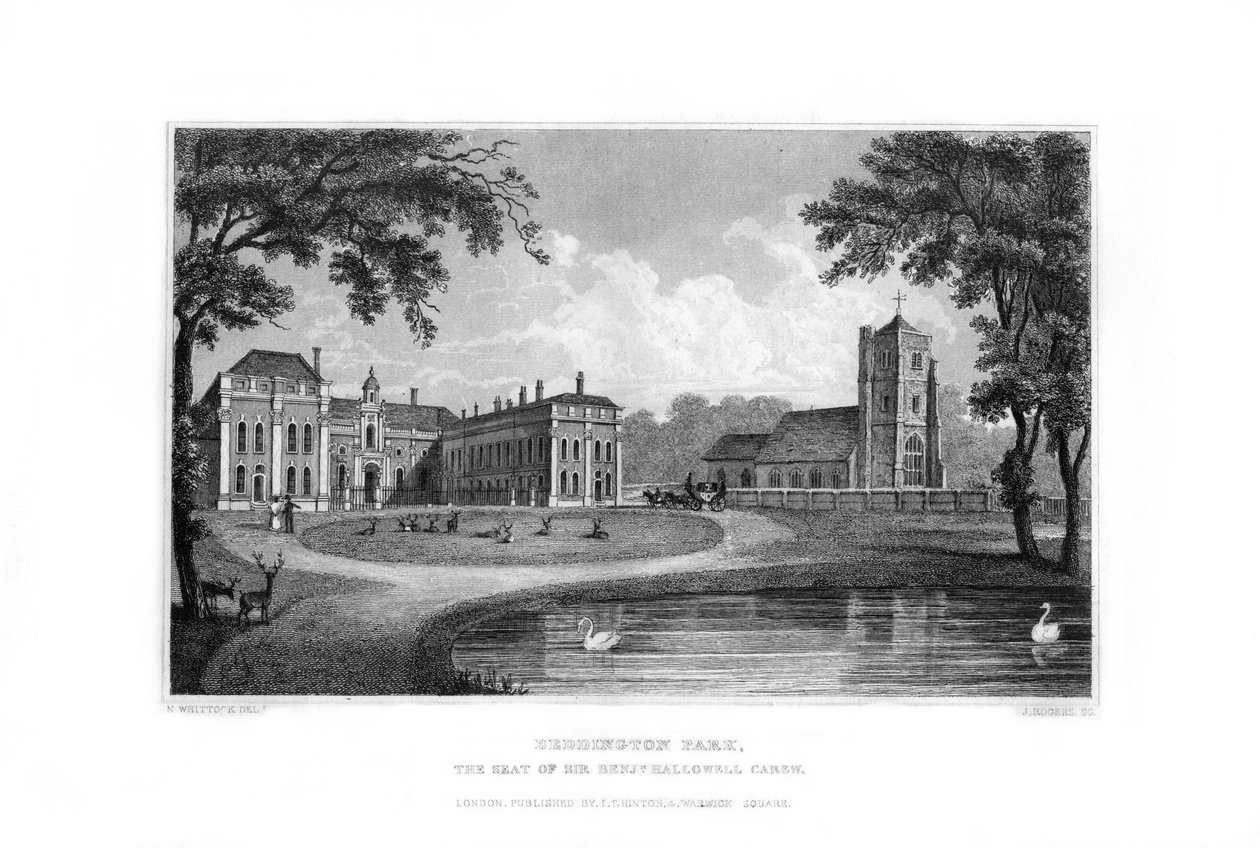 Beddington Park, Sutton, Surrey, 1829 von J. Rogers