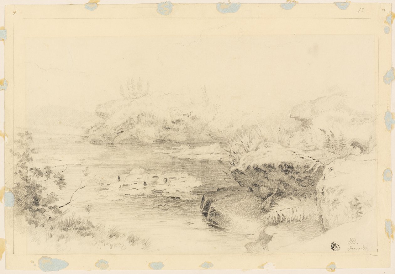 Teich mit Seerosen von Jabez Bligh