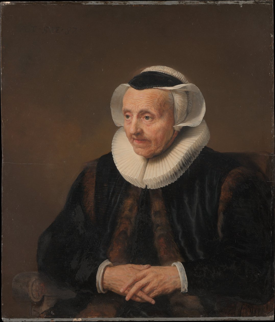 Porträt einer alten Frau von Jacob Adriaensz Backer