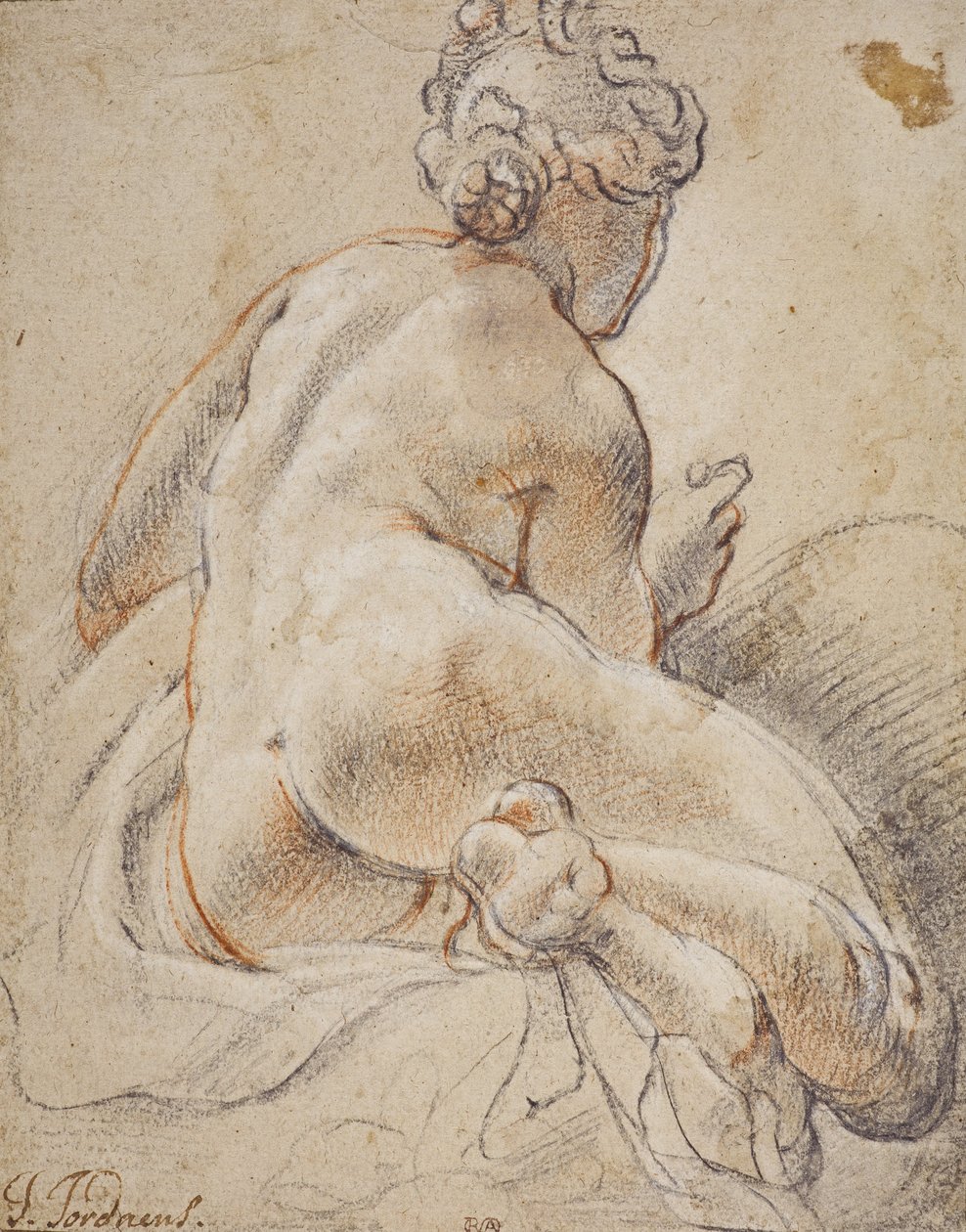 Weiblicher Akt, von hinten gesehen von Jacob Jordaens