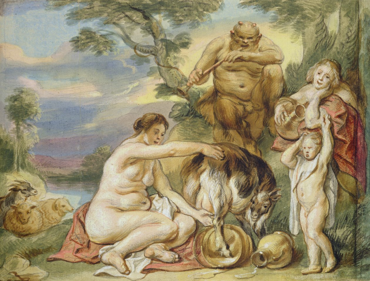 Jupiter als Kind von Jacob Jordaens