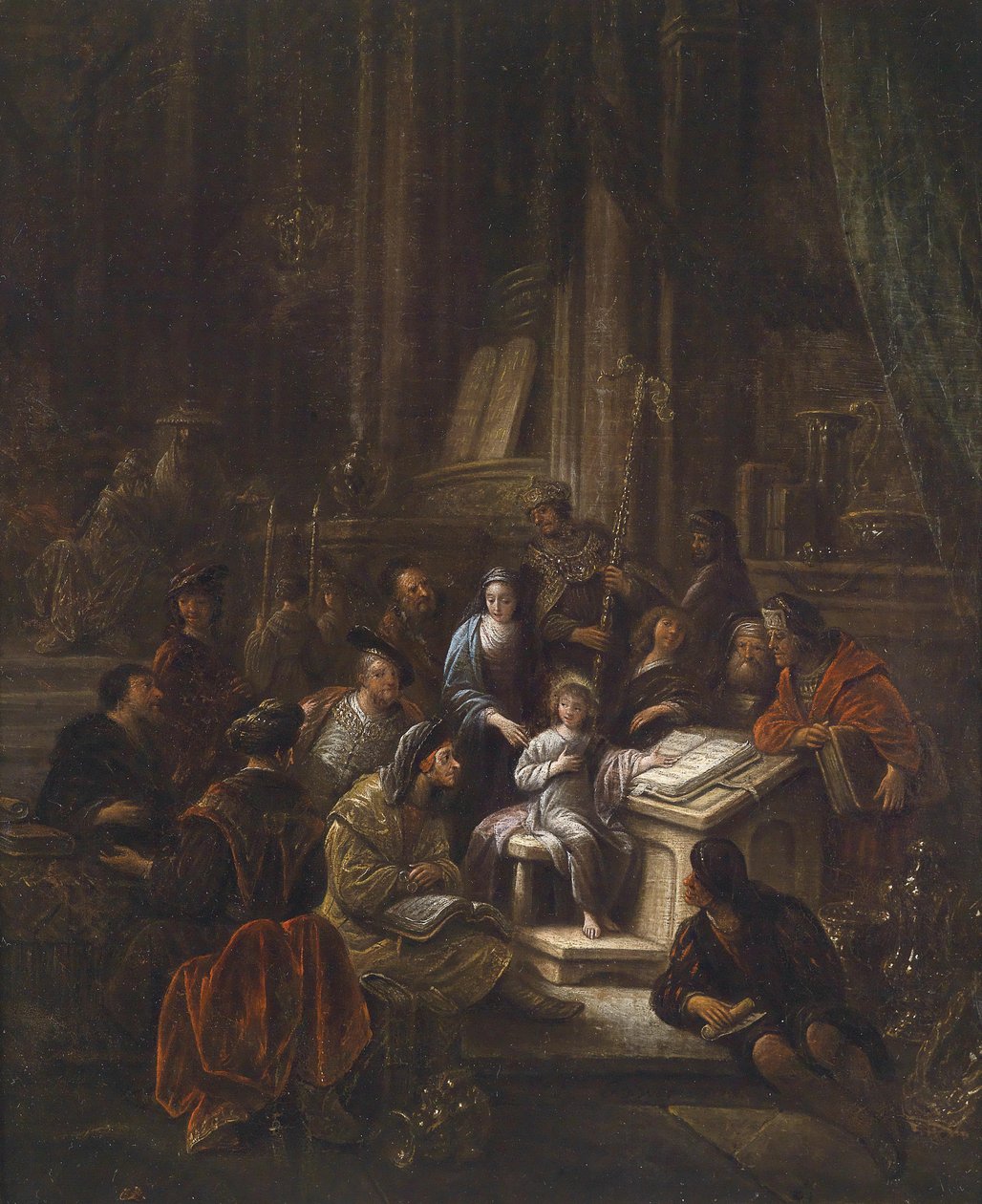 Der zwölfjährige Jesus im Tempel von Jacob Willemsz de Wet or Wett