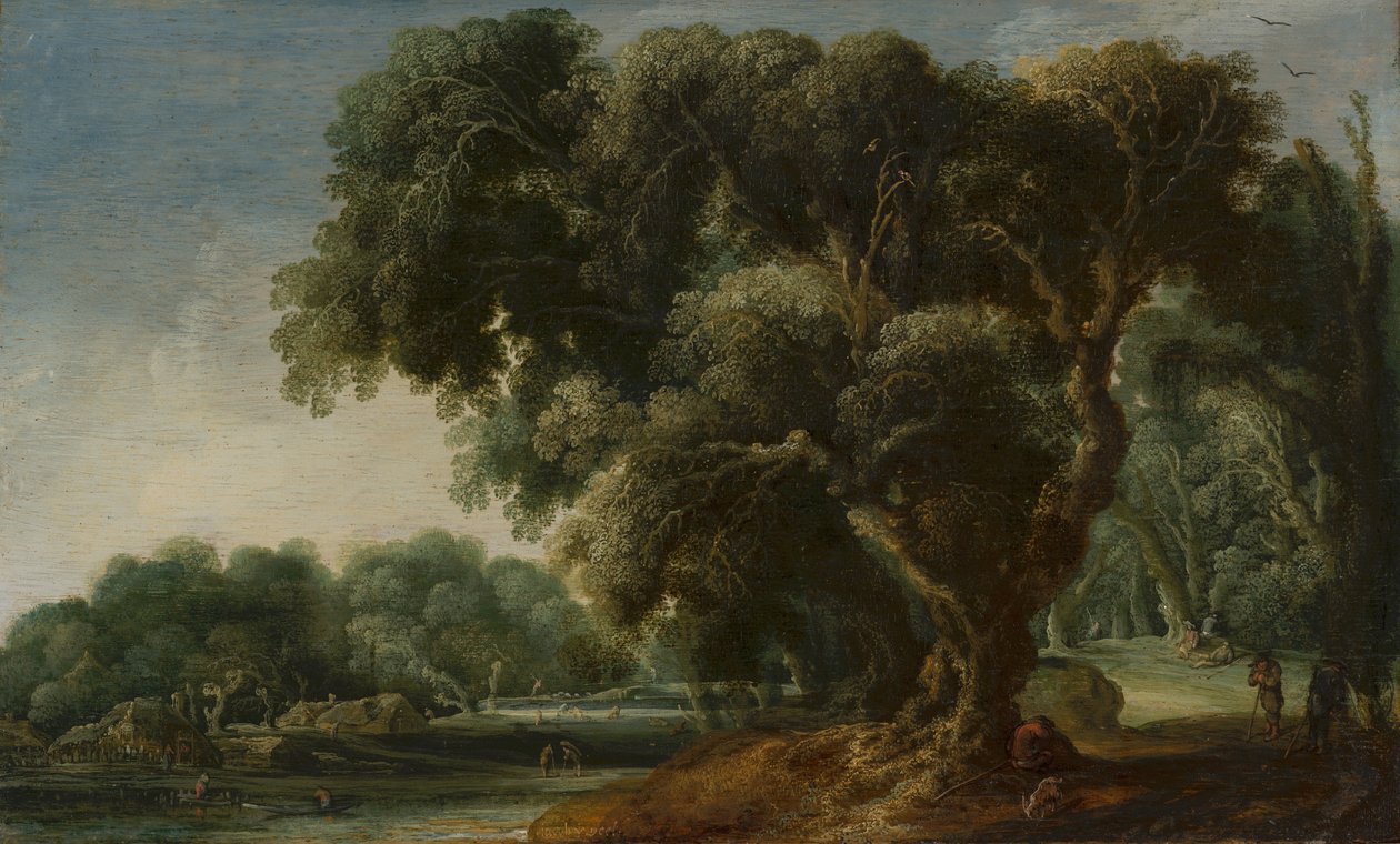 Fantasierte Waldlandschaft von Jacob van Geel