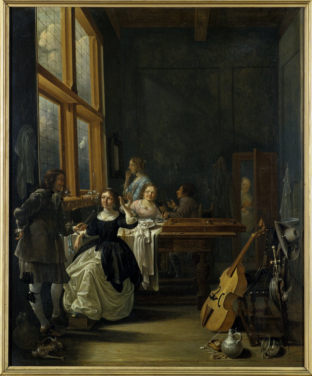 Nach dem Frühstück, 1601-50 von Jacob Duck
