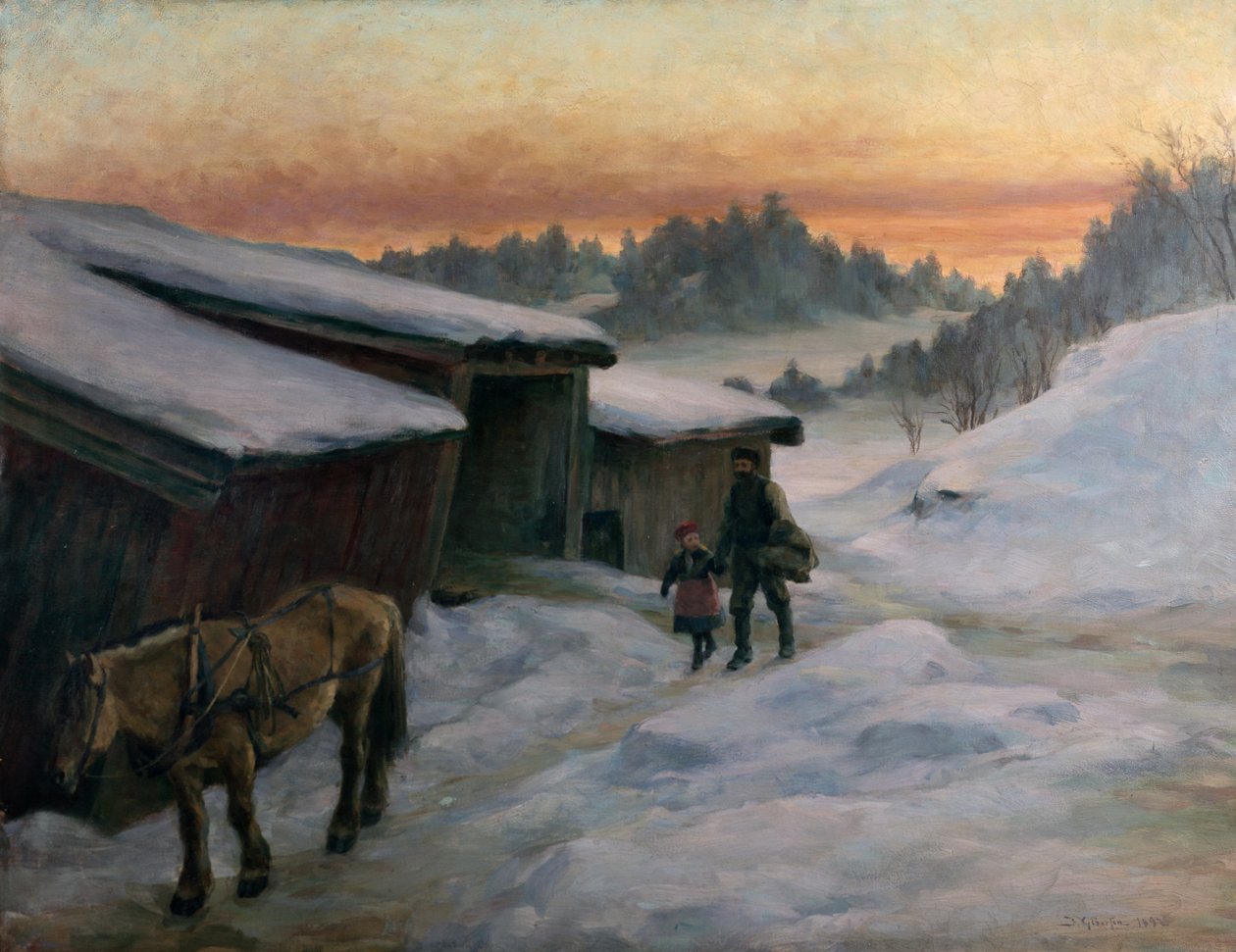 Von einem Bauernhof in der Nähe von Lysaker von Jacob Gloersen