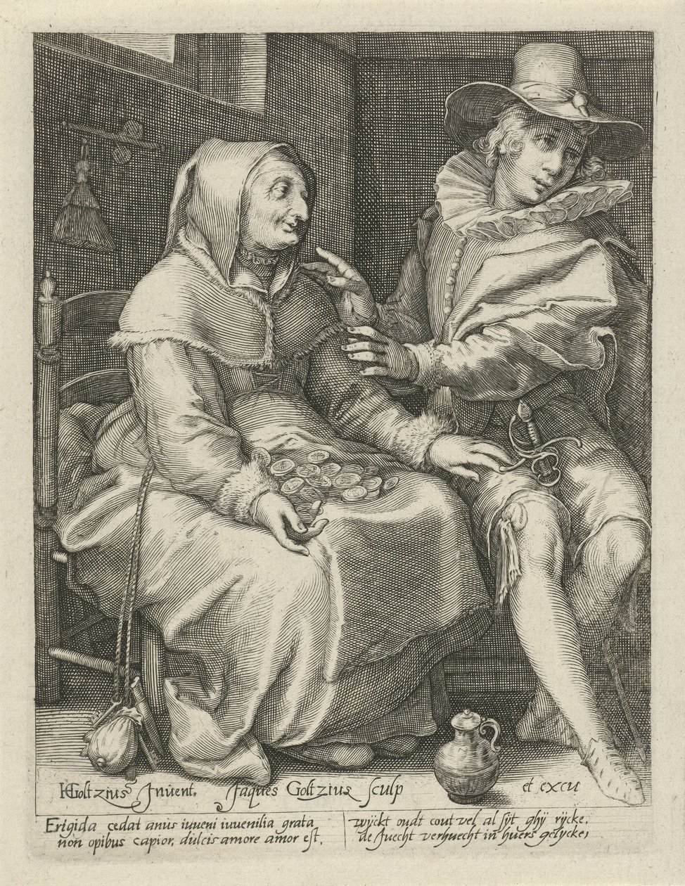 Ungleiche Liebe von Jacob Goltzius (II)