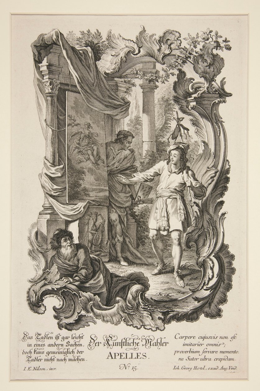 Der künstliche Maler, Apelles von Jacob Gottlieb Thelot