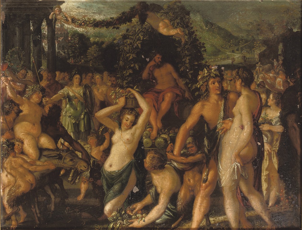 Ohne Bacchus und Ceres friert Venus von Jacob Hoefnagel