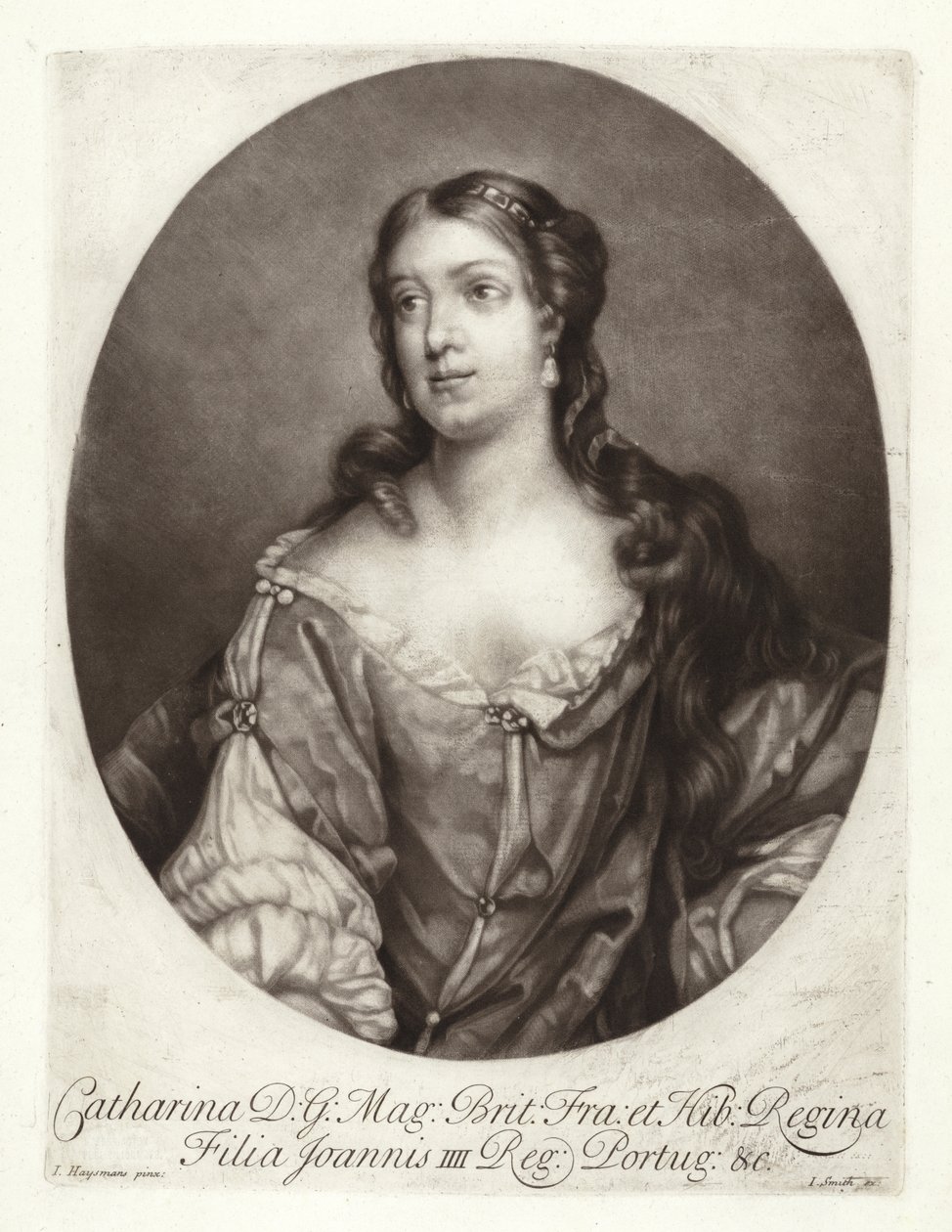 Porträt von Katharina von Braganza von Jacob Huysmans