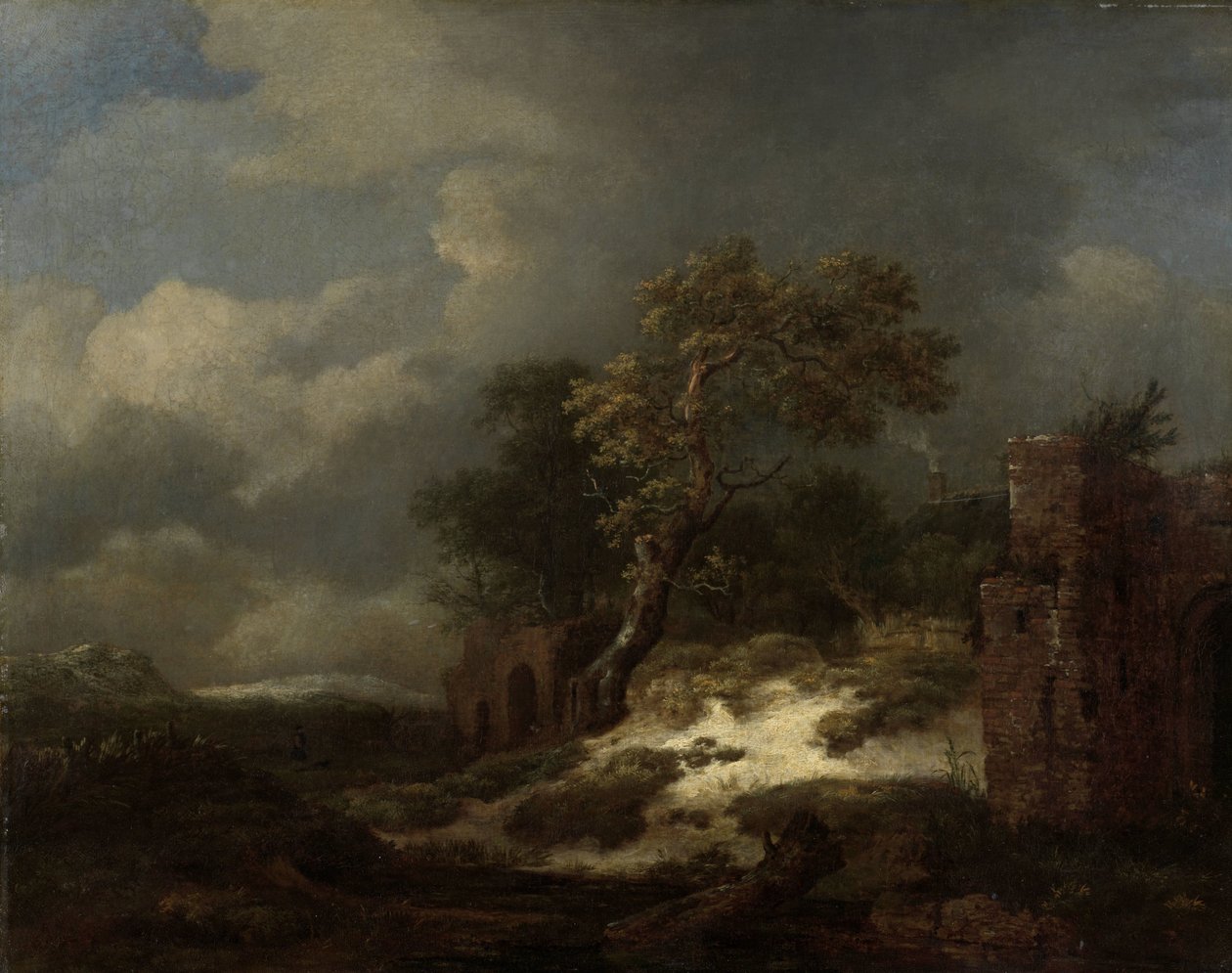 Landschaft mit Ruinen von Jacob van Ruisdael