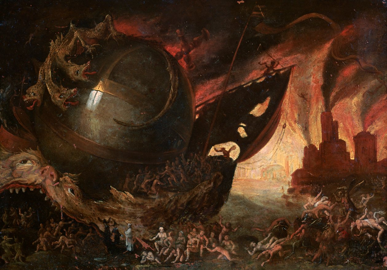 Die Überquerung des Styx, ca. 1591-1638 von Jacob Isaacz van Swanenburg