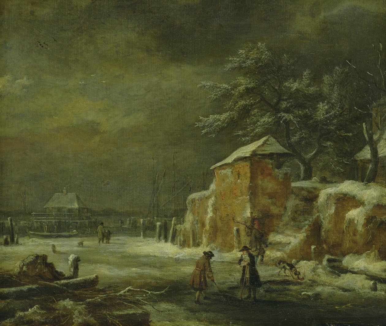 Winterlandschaft von Jacob van Ruisdael