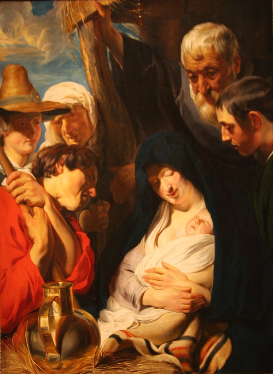 Anbetung der Hirten von Jacob Jordaens