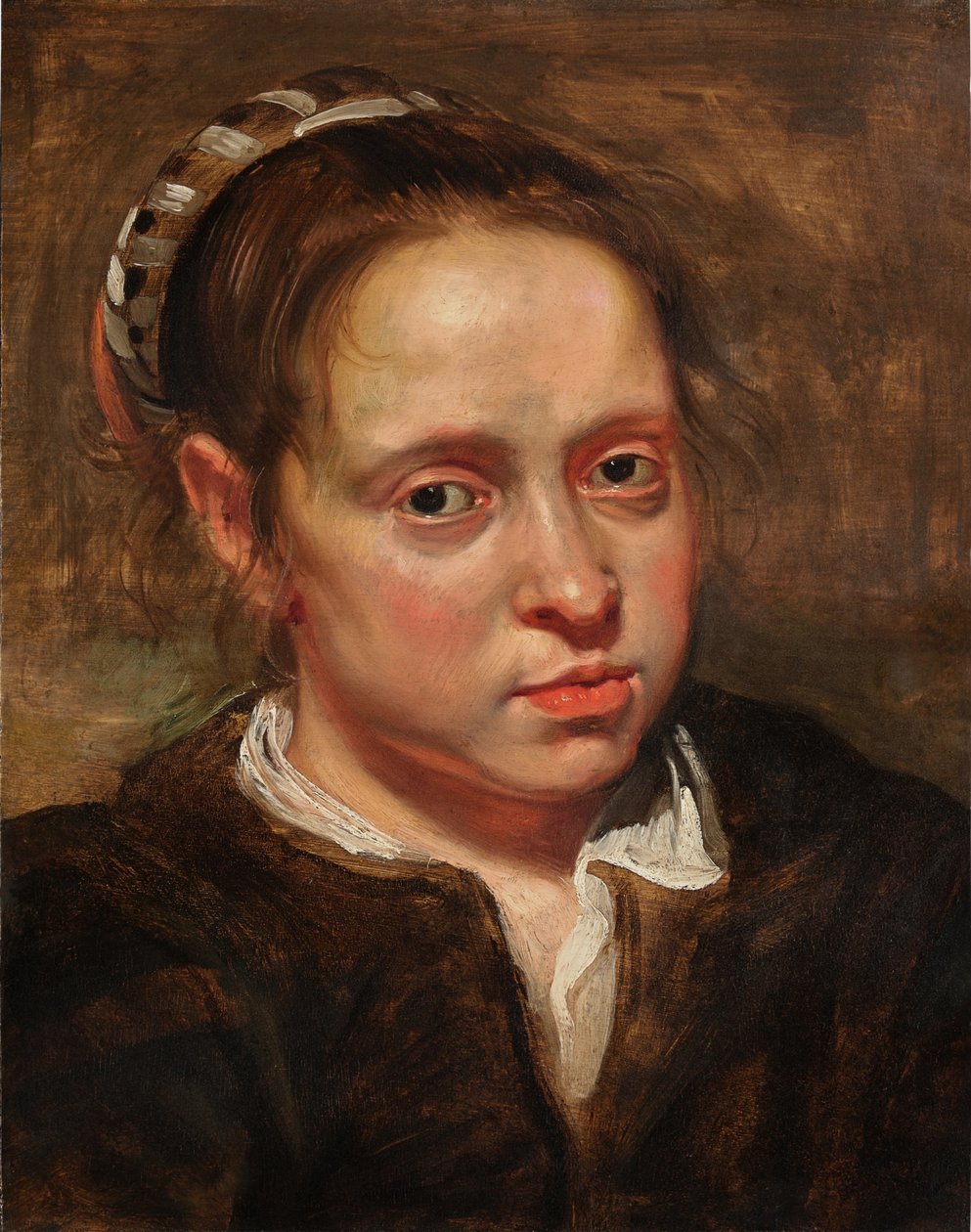 Studie eines jungen Frauenkopfes von Jacob Jordaens