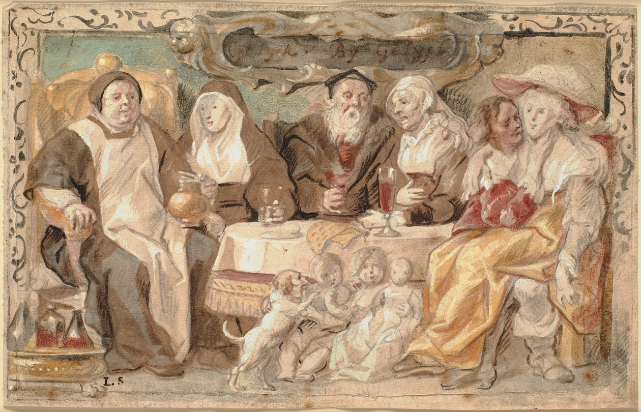 Gleich zu Gleich (Gelyck By Gelyck) von Jacob Jordaens