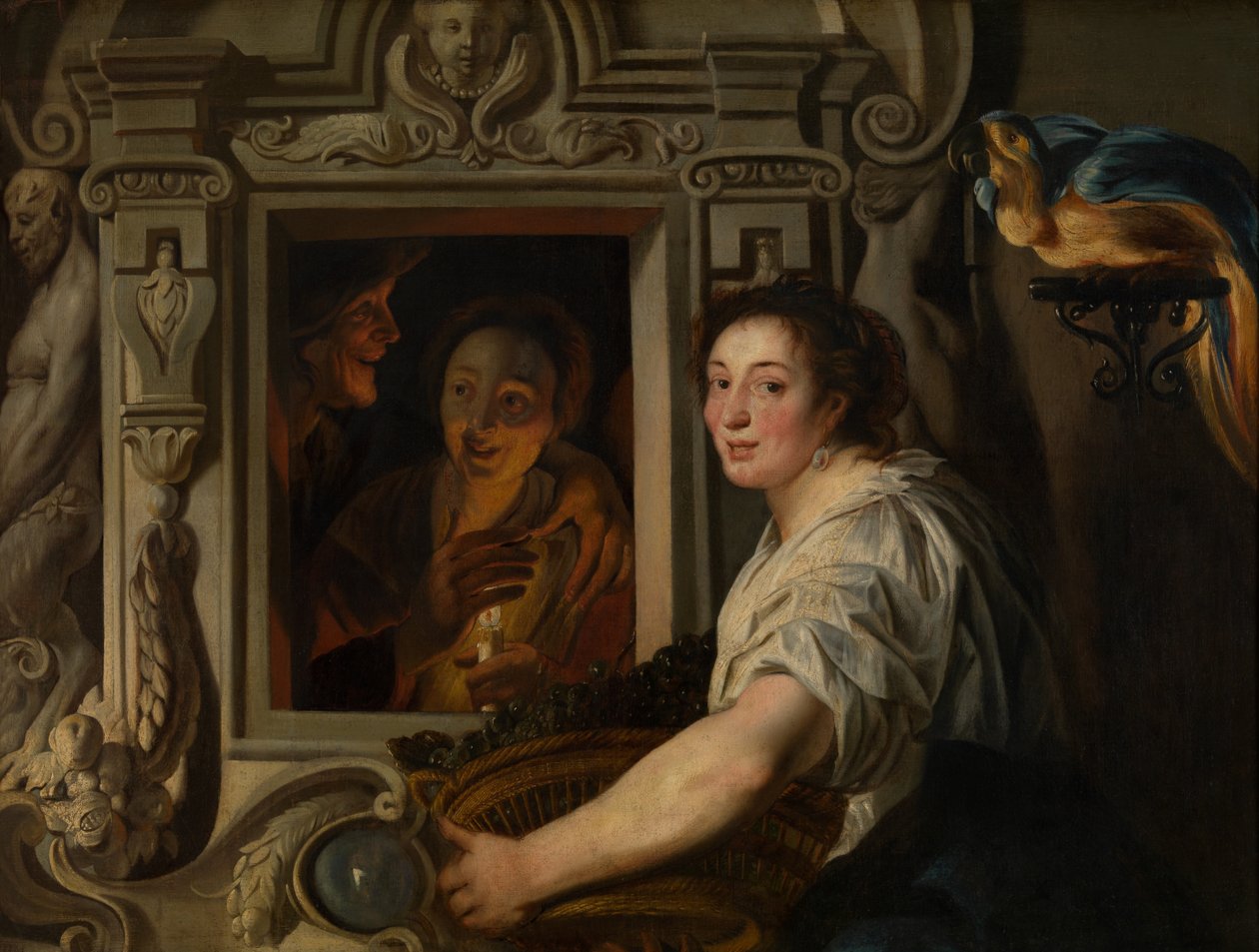 Die Obstverkäuferin von Jacob Jordaens