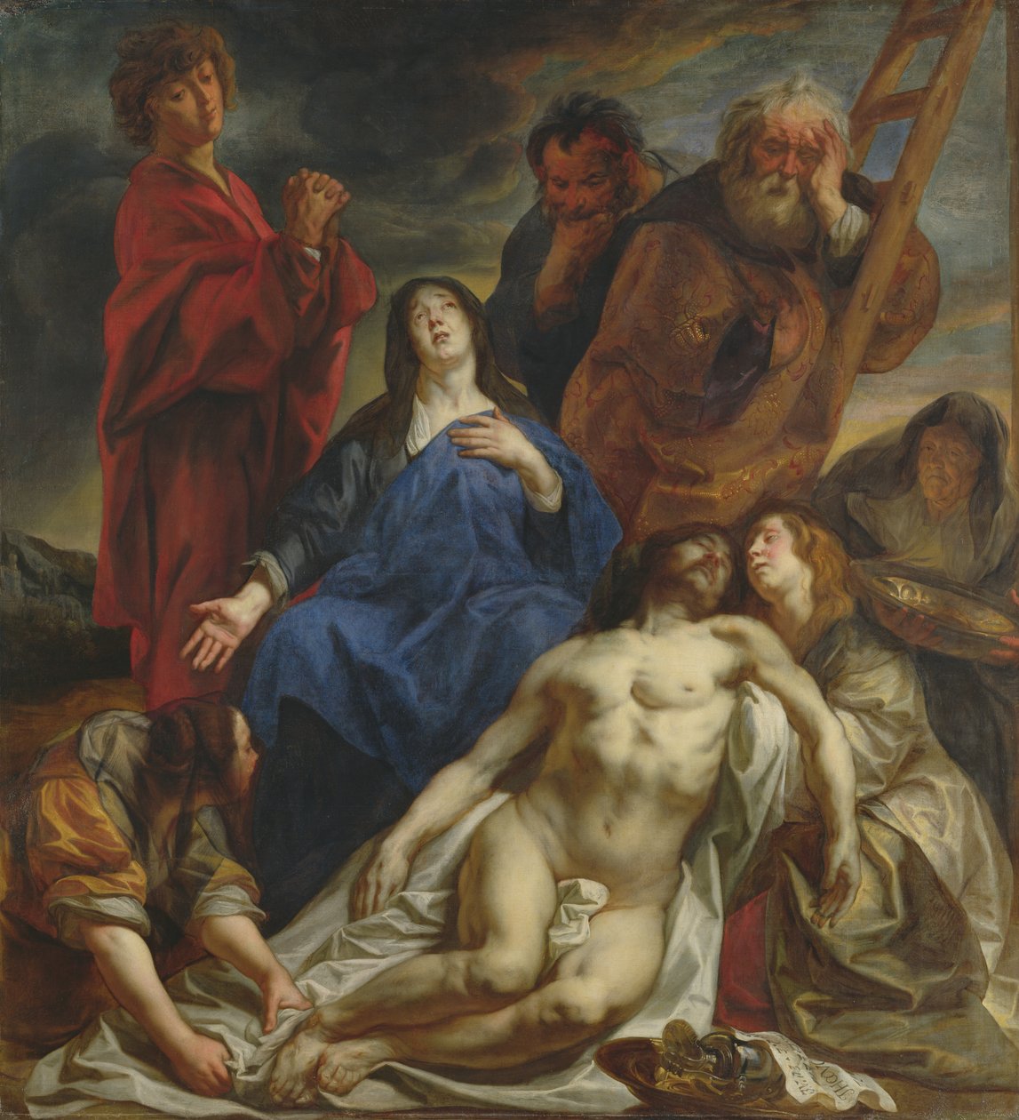 Die Beweinung, ca. 1650 von Jacob Jordaens