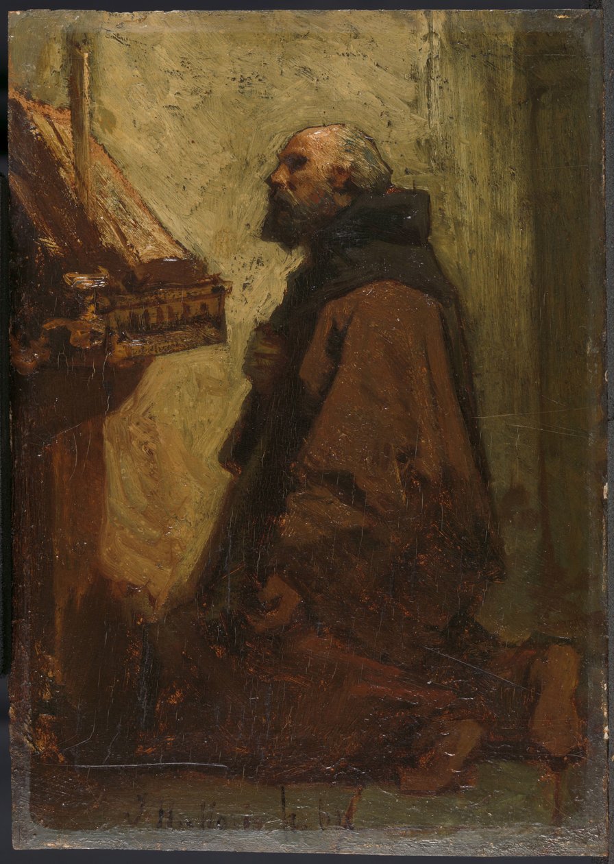 Betender Mönch von Jacob Maris