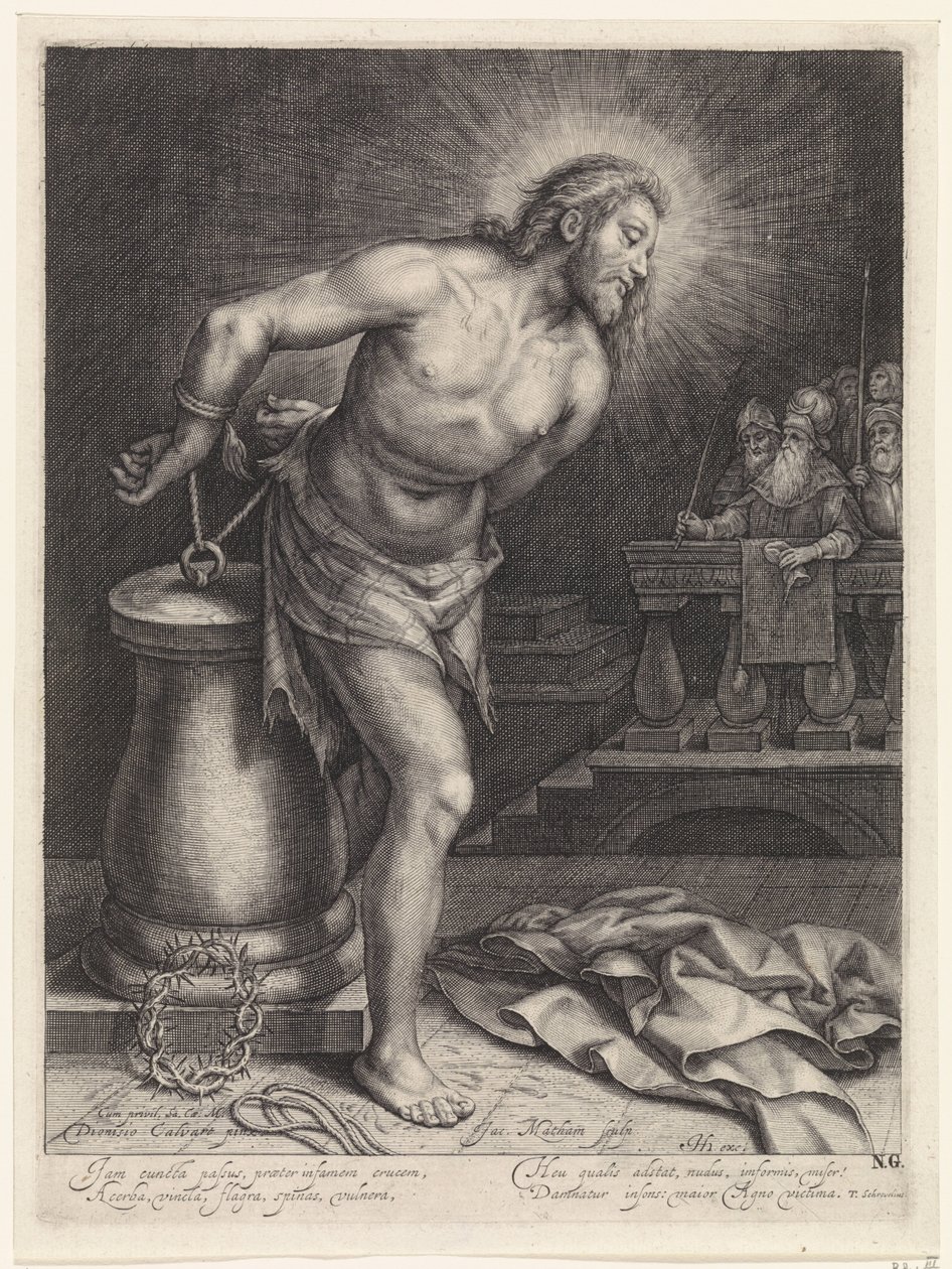 Christus an der Geißelsäule von Jacob Matham