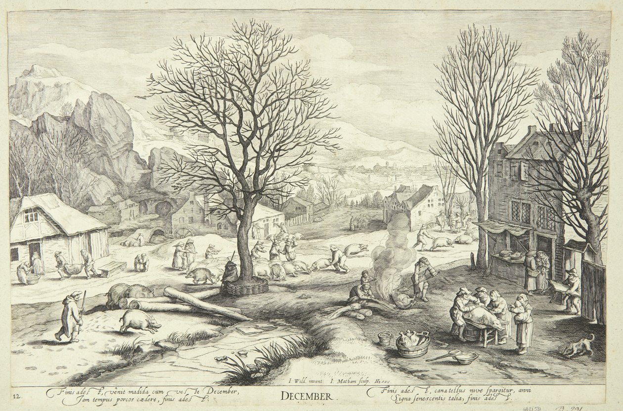 Dezember von Jacob Matham