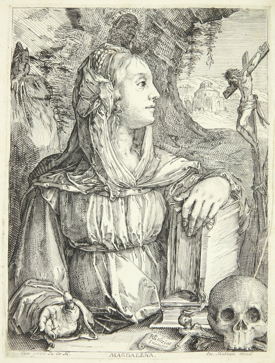 Die reuige Maria Magdalena von Jacob Matham