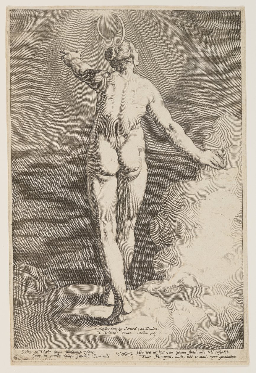 Diana in den Wolken von Jacob Matham