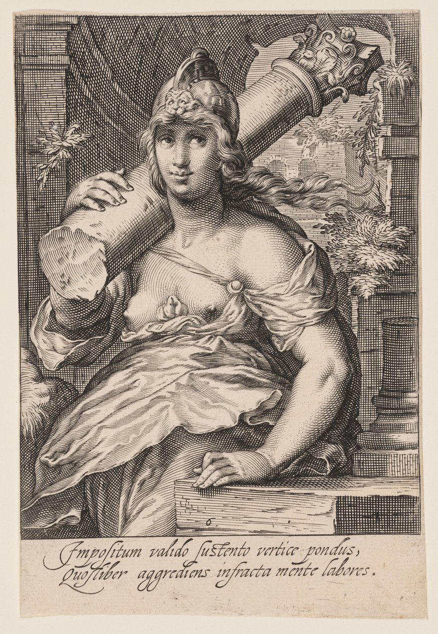 Tapferkeit, aus Die Sieben Tugenden von Jacob Matham