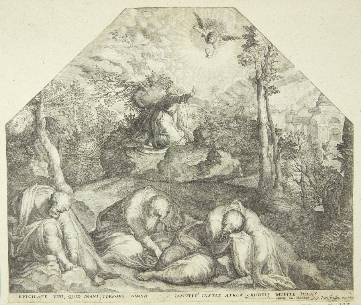 Jesus im Garten Gethsemane von Jacob Matham