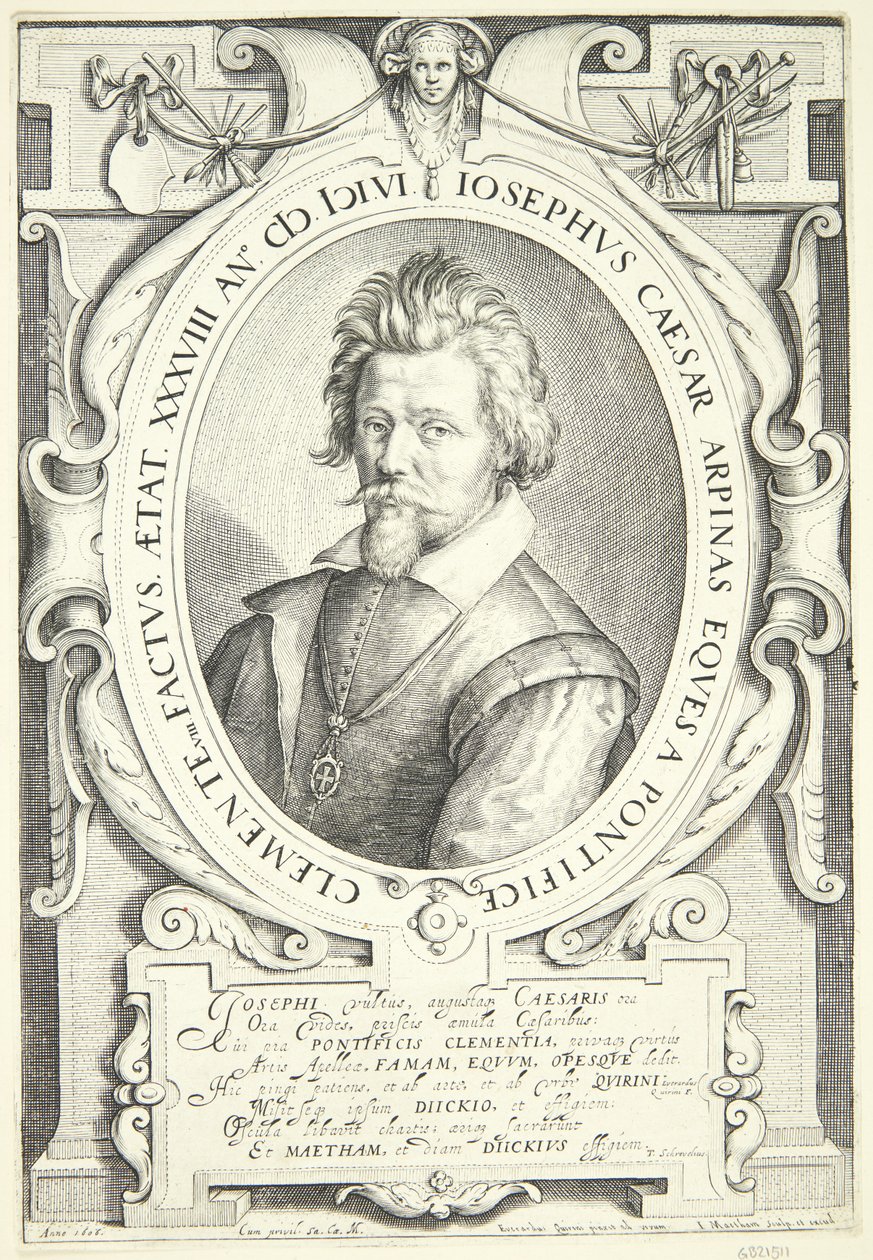 Porträt von Giuseppe Cesari von Jacob Matham