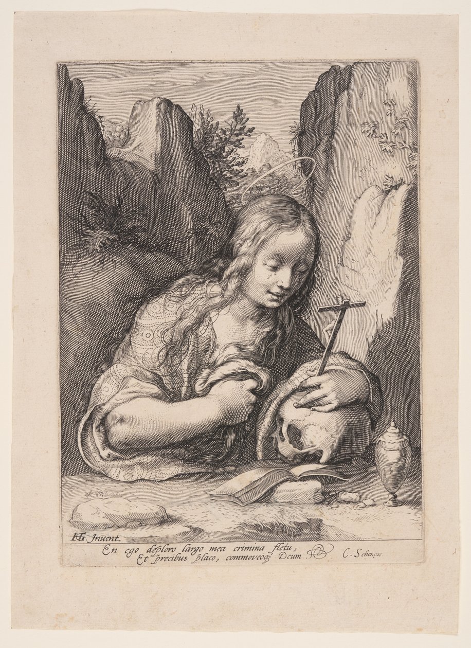 Die reuige Maria Magdalena von Jacob Matham