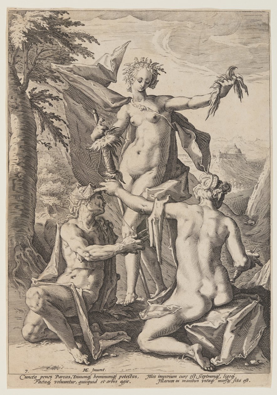 Die Schicksalsgöttinnen von Jacob Matham