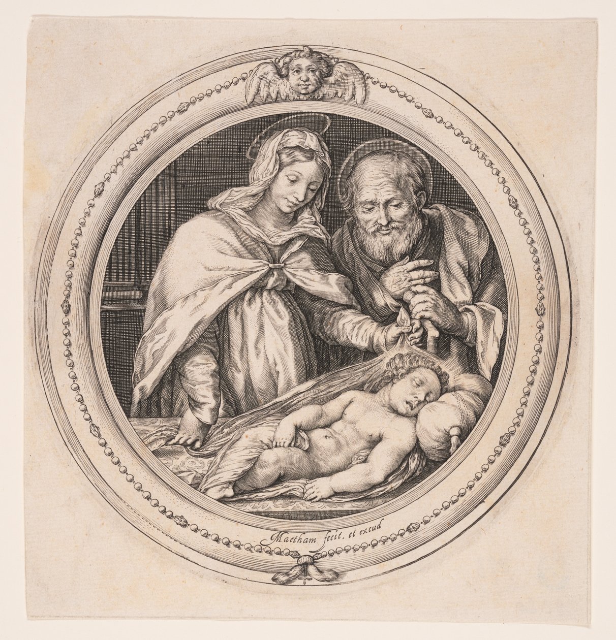 Die Heilige Familie von Jacob Matham