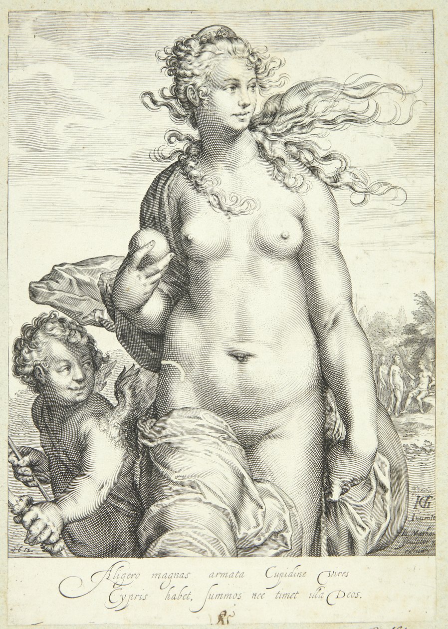Venus erhält den Preis für Schönheit von Jacob Matham