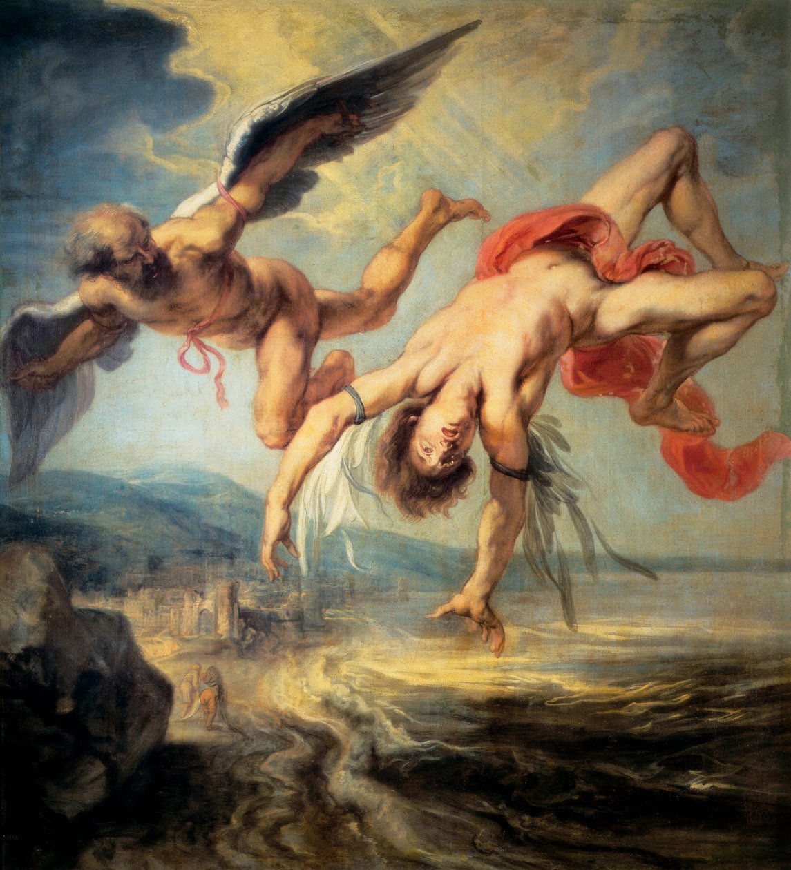 Der Sturz des Ikarus von Jacob Peter Gowy