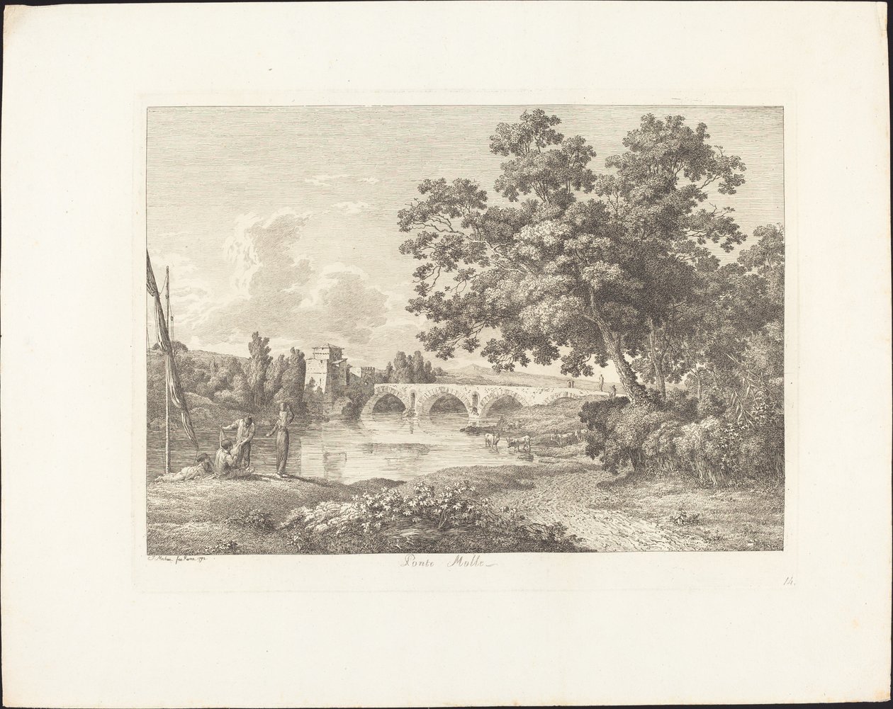 Ponte Molle von Jacob Wilhelm Mechau