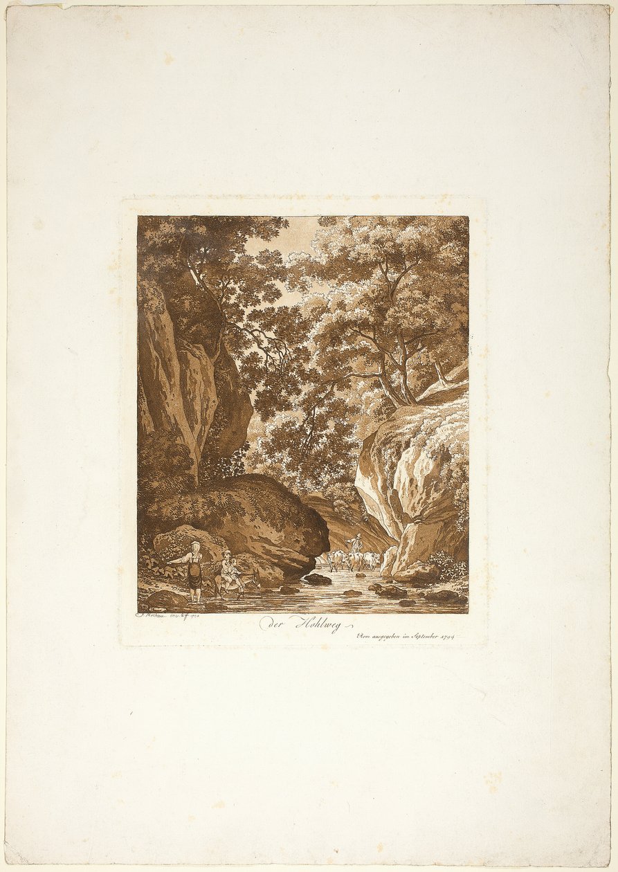 Die Schlucht von Jacob Wilhelm Mechau