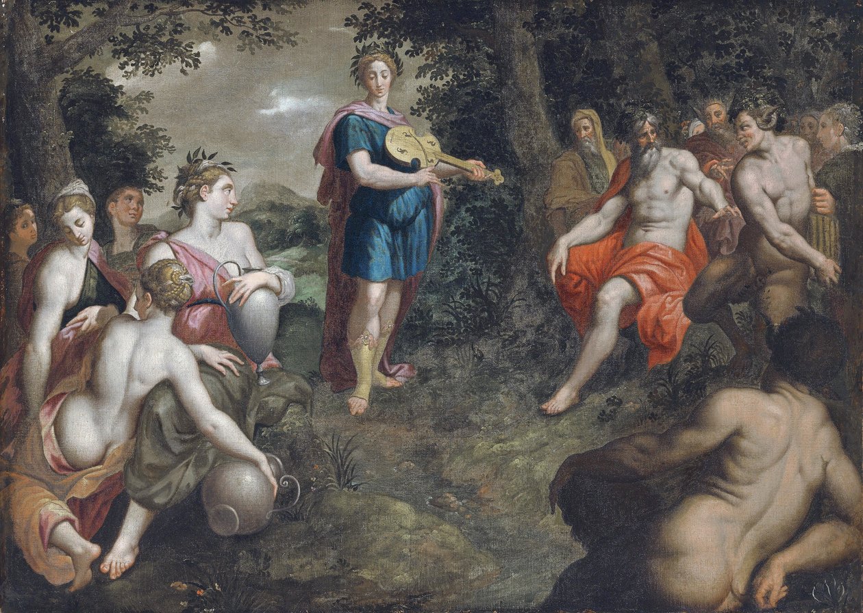 Der Wettstreit von Apollo und Pan von Jacob de Backer