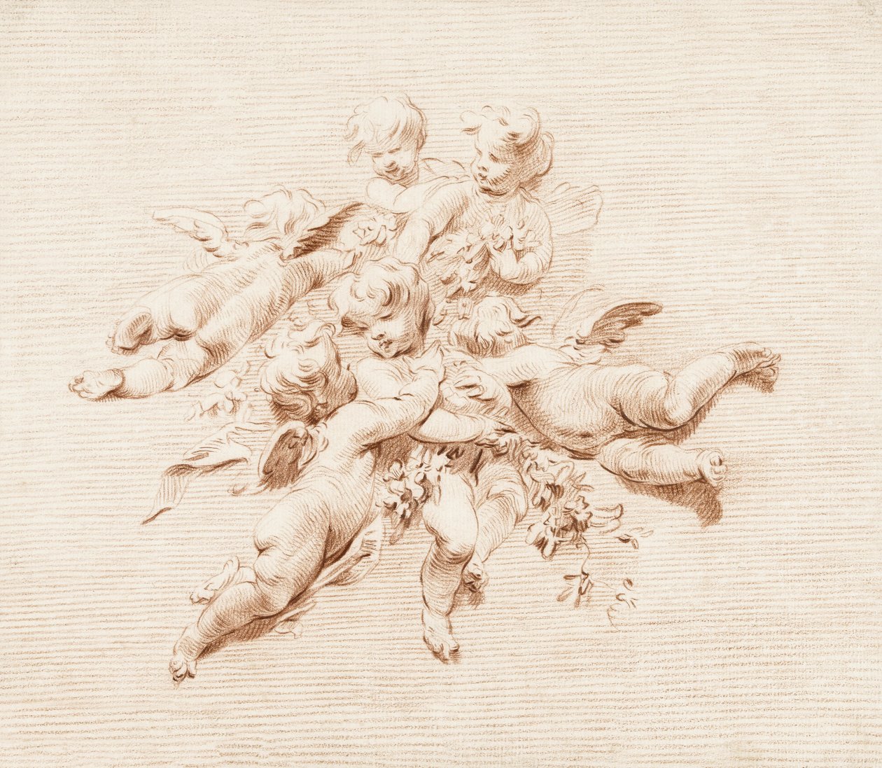 Eine Gruppe von Engeln von Jacob de Wit