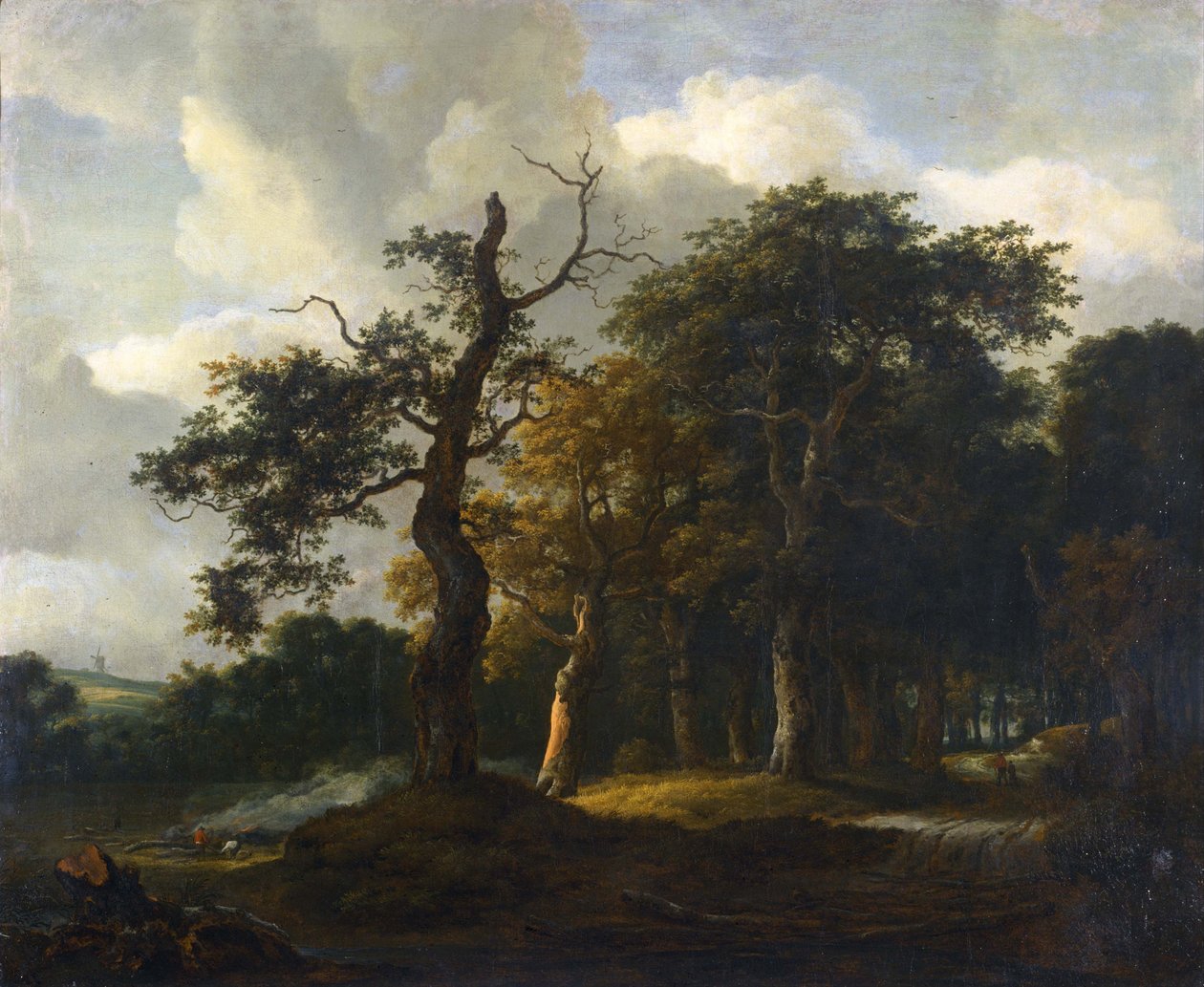 Ein Weg durch einen Eichenwald von Jacob van Ruisdael