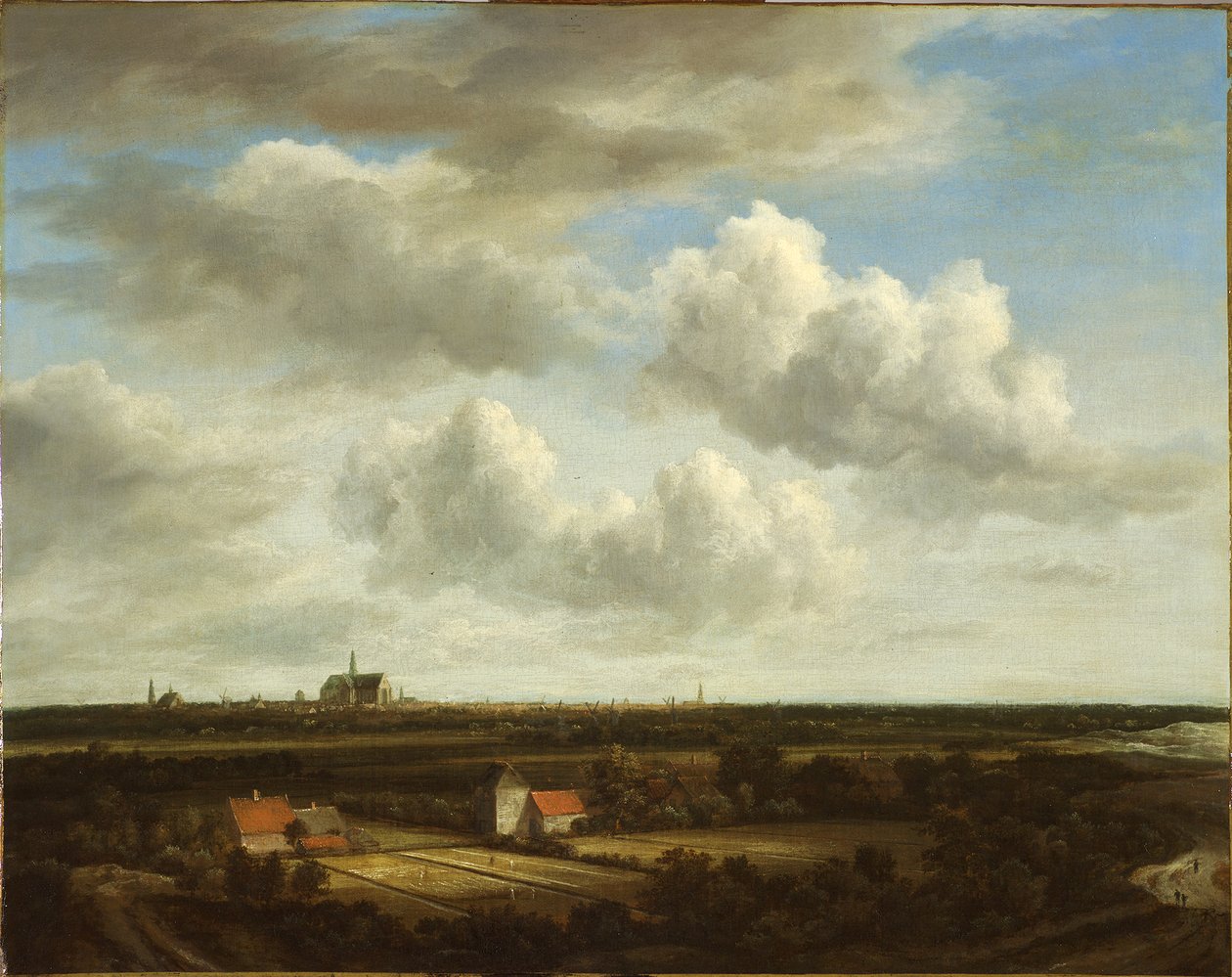 Blick auf Bleichfelder bei Haarlem von Jacob van Ruisdael
