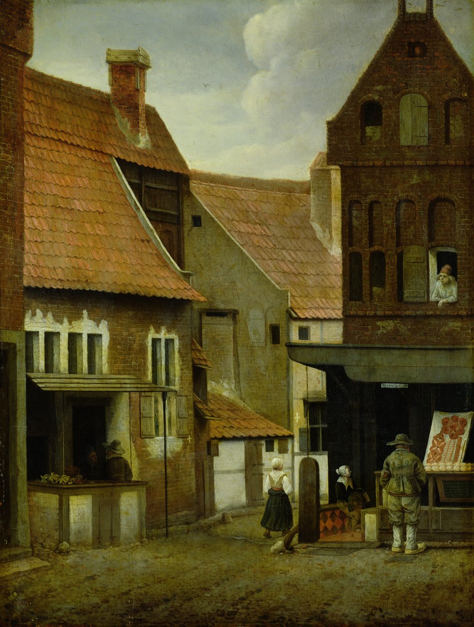 Straßenszene von Jacobus Vrel or Frel