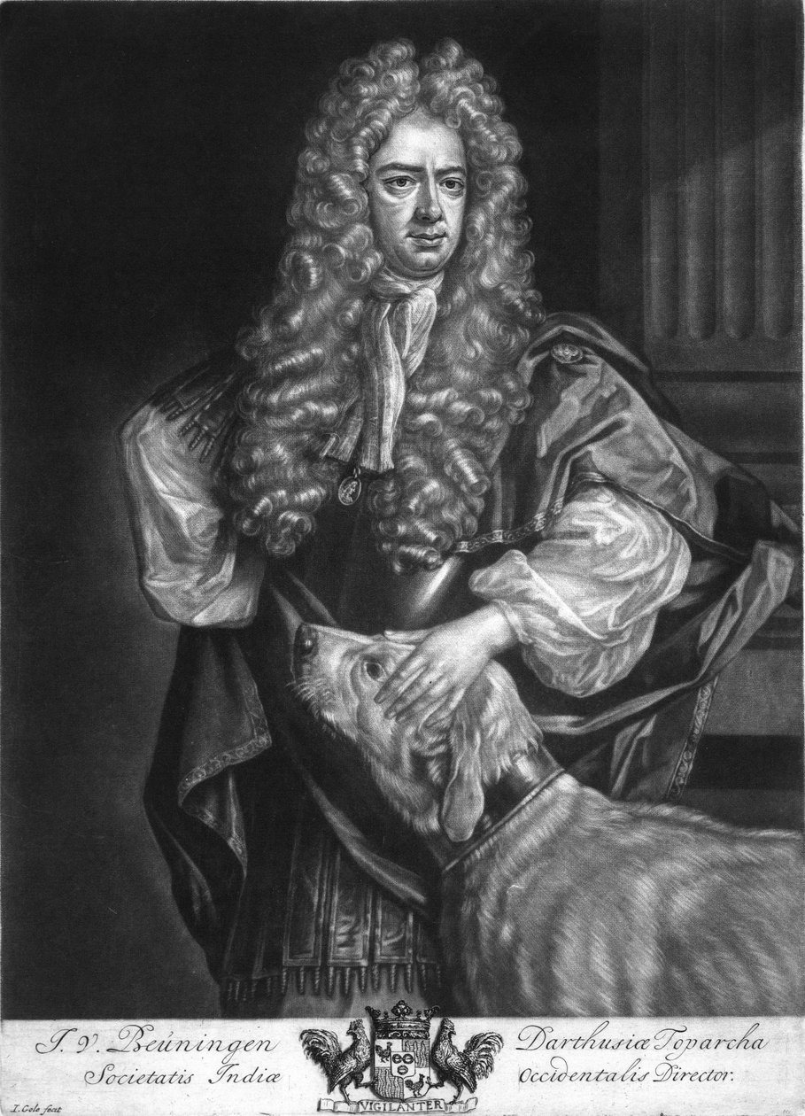 Jan van Beuningen (1667-1720) von Jacobus Gole