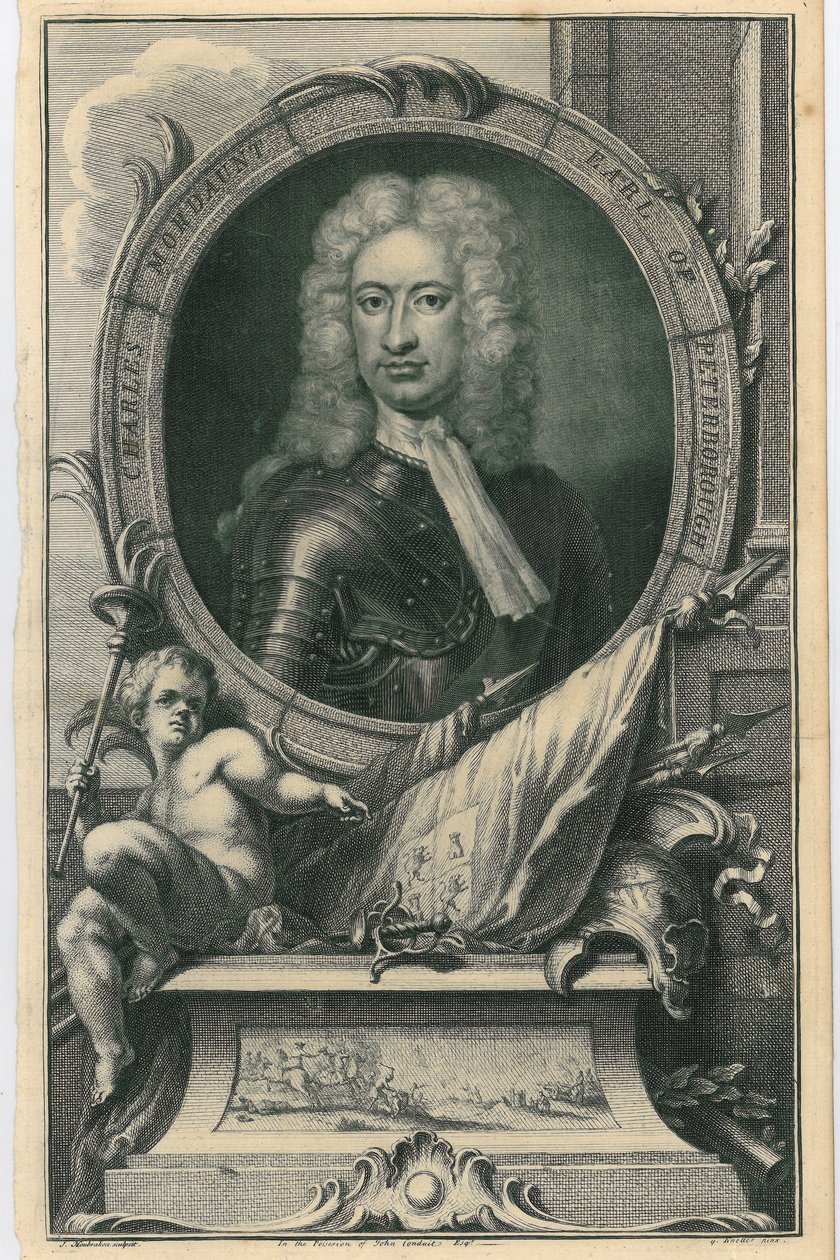 Earl von Peterborough von Jacobus Houbracken