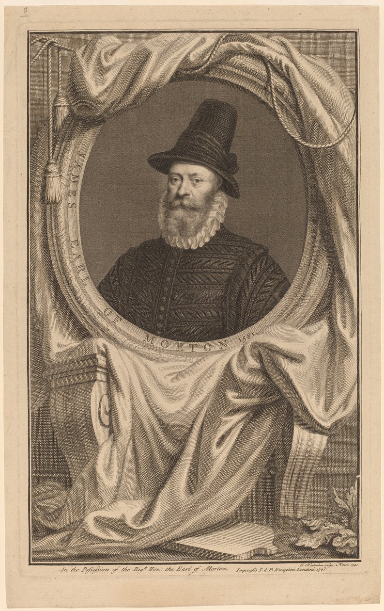 James, Earl of Morton von Jacobus Houbraken