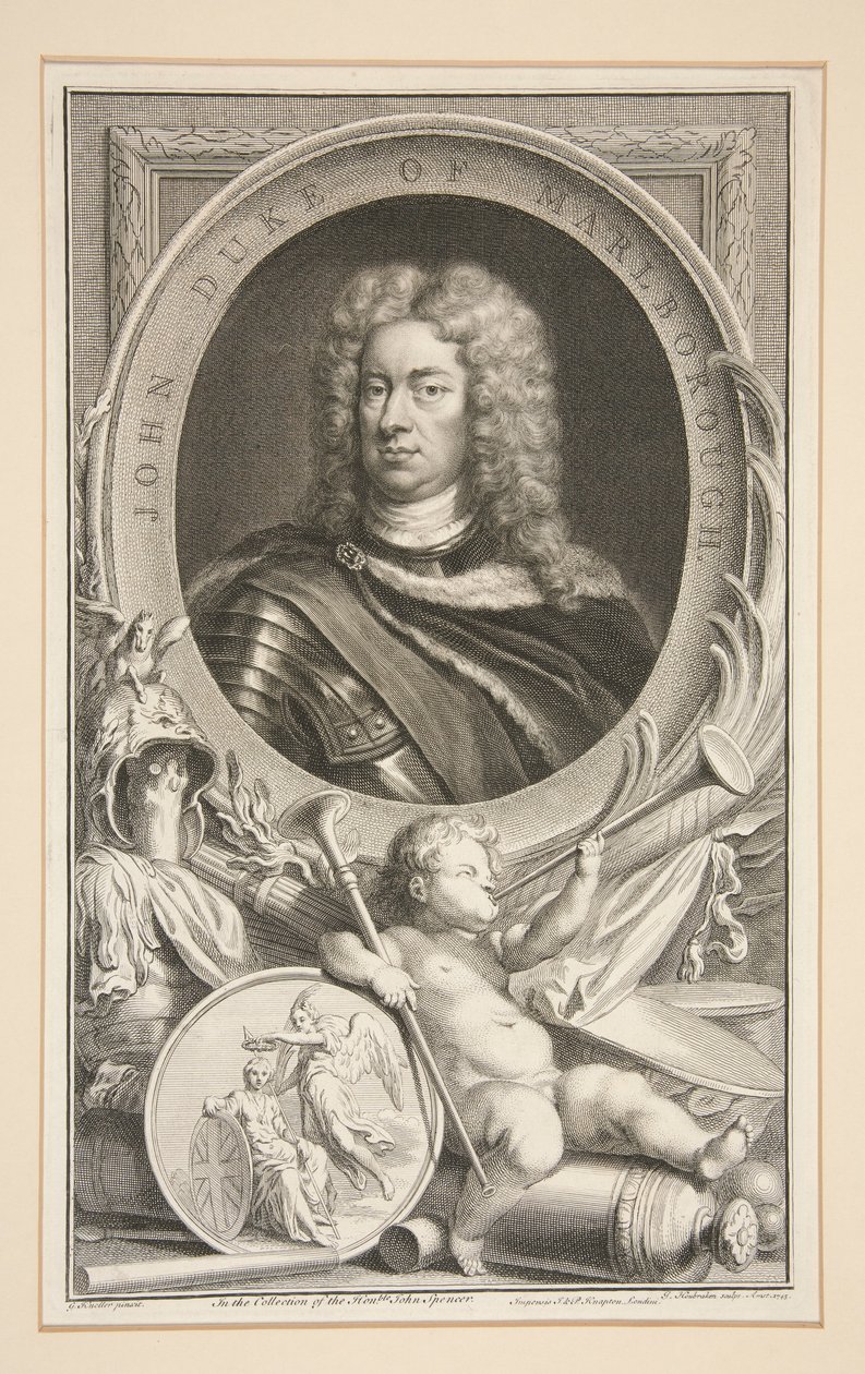John, Herzog von Marlborough von Jacobus Houbraken