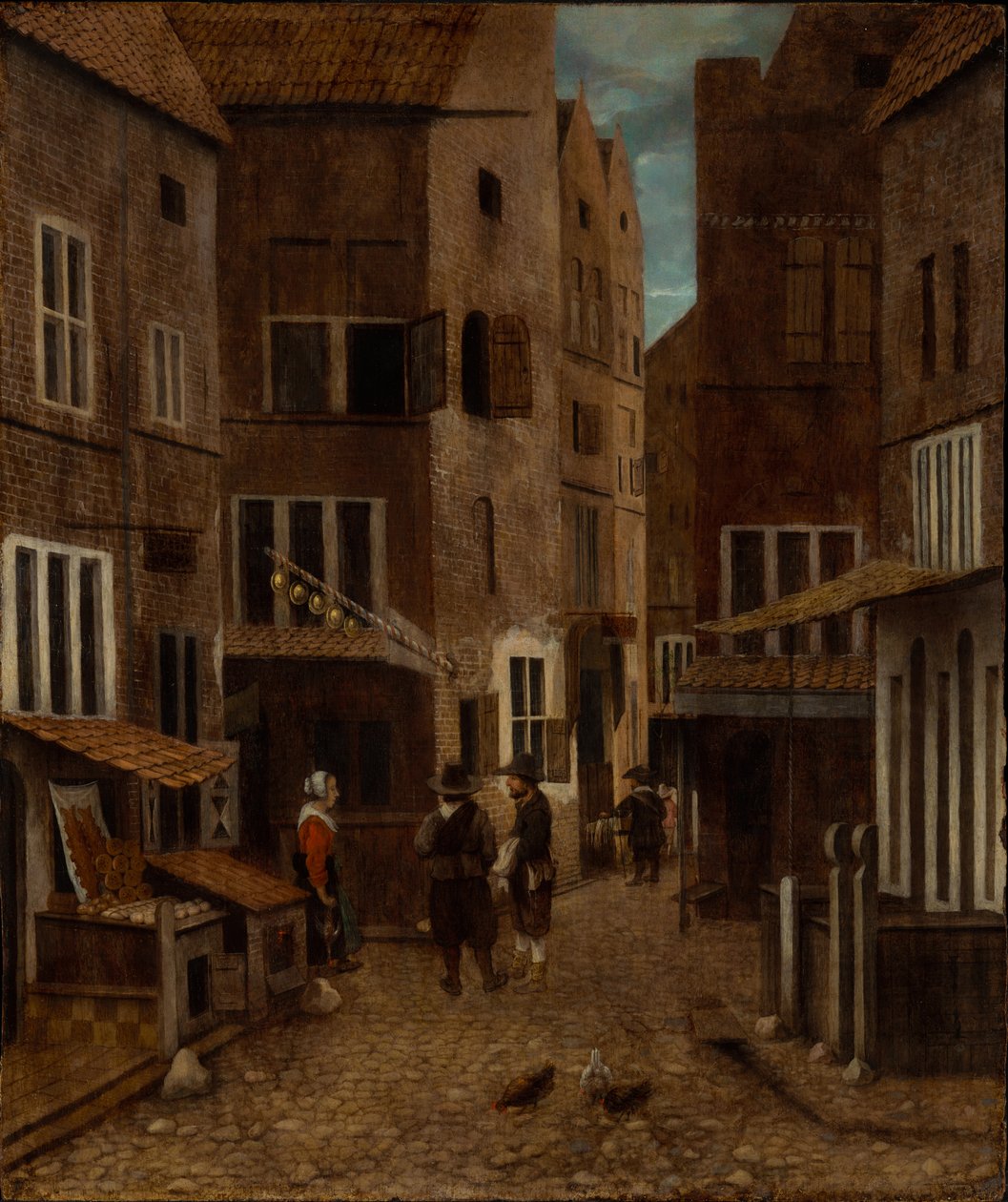 Straßenszene von Jacobus Vrel